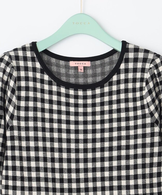 TOCCA 【洗える！】BOAD GAME ニットドレス ブラック系