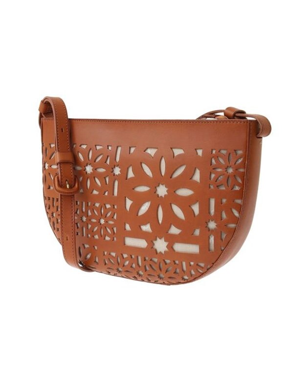 genten セイル カットワーク　ショルダーバッグ チャ