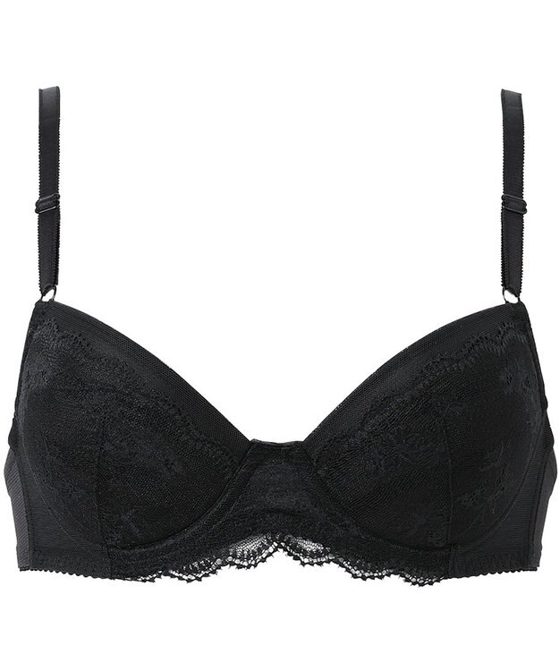 Wing ジュニアブラ カップ別設計 なりたいバストにメイク 【AFTER STEP まるくボリュームがでてきた胸に】 高校生 ブラジャー RB2555 ウイング／ワコール ブラック