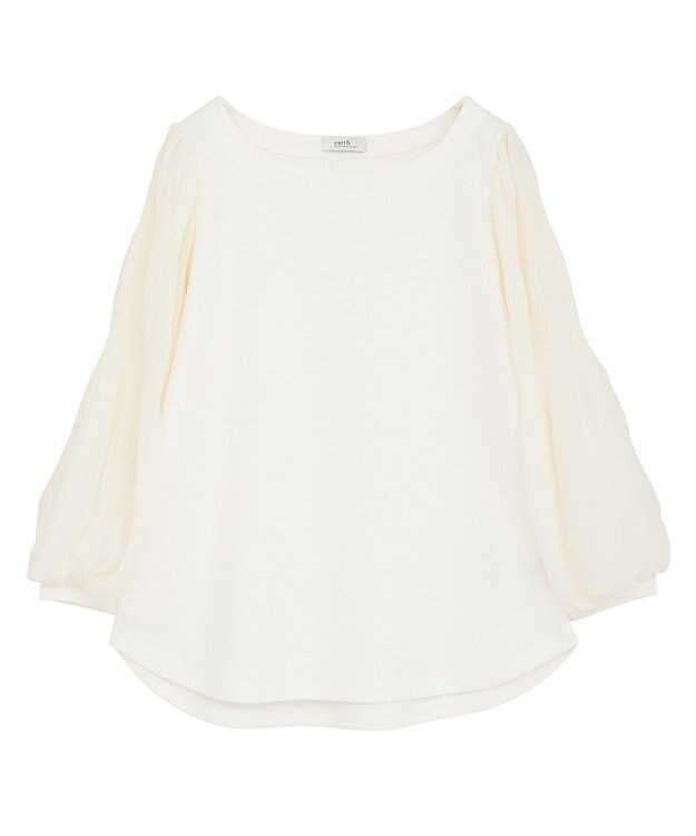 earth music&ecology マジョリカプリーツプルオーバー Off White