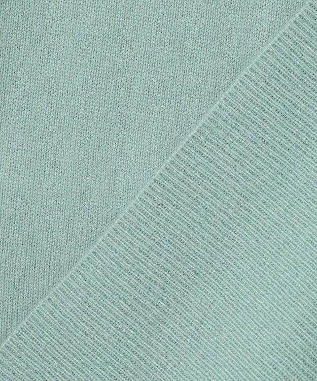 J.PRESS LADIES 【洗える】CASHMERE BLEND クルーネック ニット ライトグリーン系