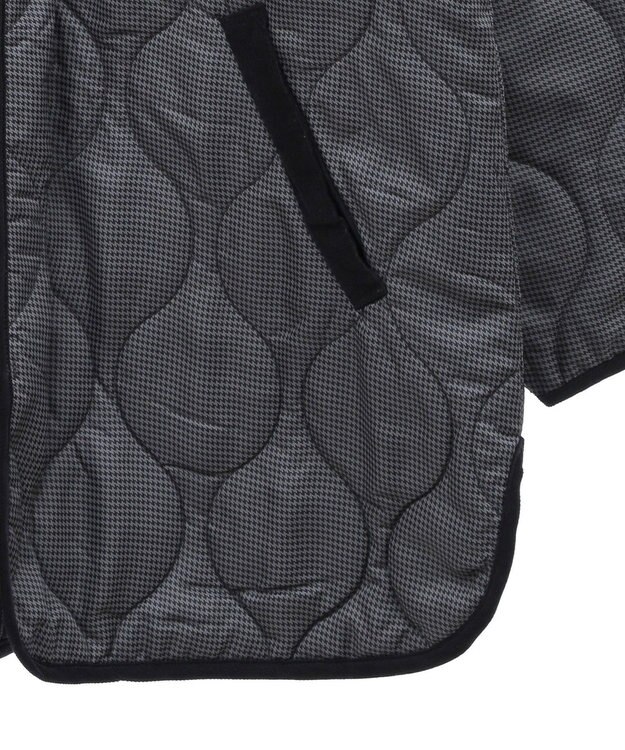 Green Parks 撥水加工　キルティングＺＩＰブルゾン Hounds Tooth
