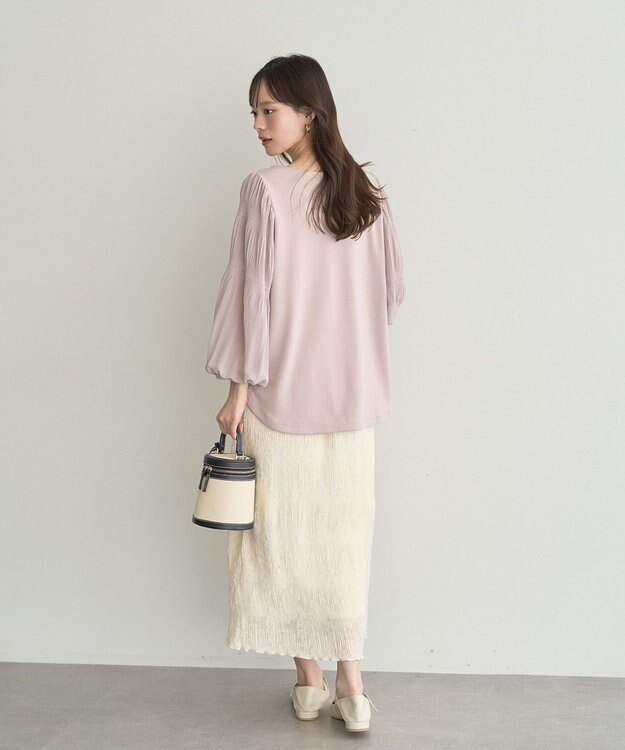 earth music&ecology マジョリカプリーツプルオーバー Pink