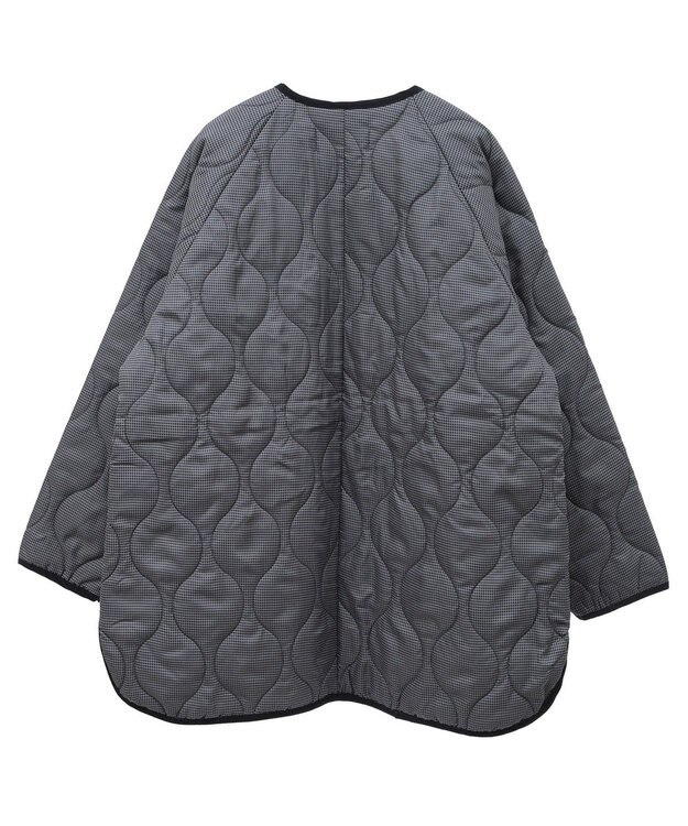 Green Parks 撥水加工　キルティングＺＩＰブルゾン Hounds Tooth