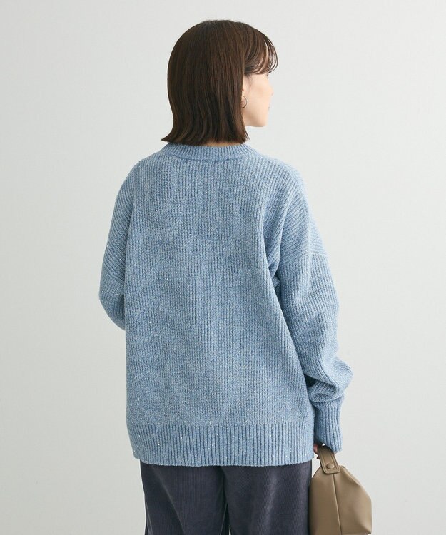 Green Parks ・Ｐｅｔｉｔ　Ｆｌｅｕｒ　ラメ＆スパンコールニット Blue