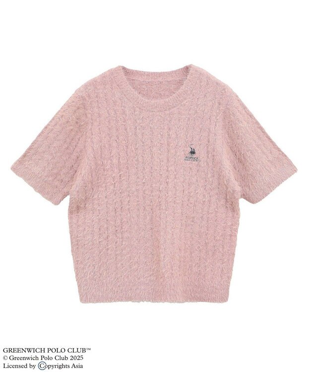 Green Parks ＧＲＥＥＮＷＩＣＨ　ＰＯＬＯ　ＣＬＵＢニットプルオーバー Pink