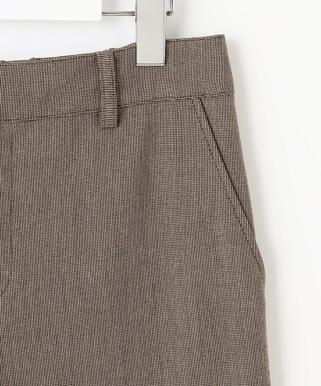 J.PRESS LADIES L 【洗える】T/Rアルガンシルク ワイド パンツ ブラウン系