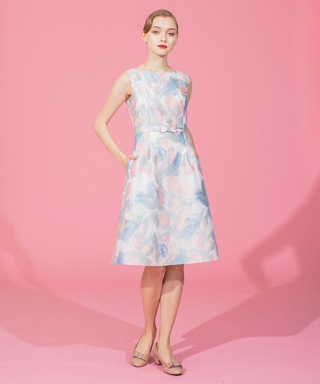 TOCCA 【洗える！】MOONLIGHT ドレス サックスブルー系