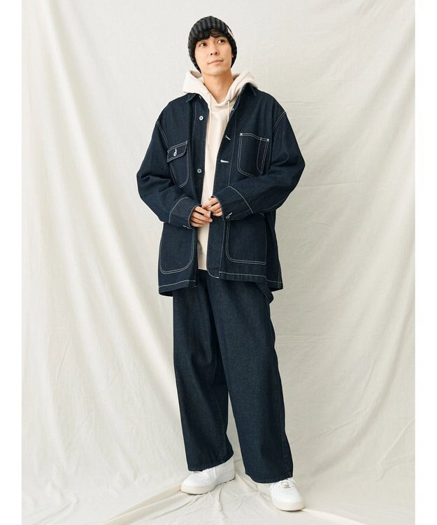 CRAFT STANDARD BOUTIQUE 【２ｗａｙ】デニムサロペットパンツ Dark Indigo