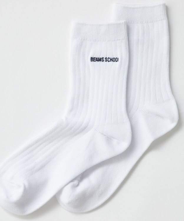 BEAMS SCHOOL 18cm丈スクールソックス ホワイト