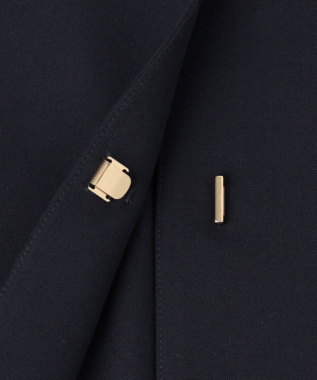 J.PRESS LADIES L 【洗える】T/Rアルガンシルク ジレ ネイビー系