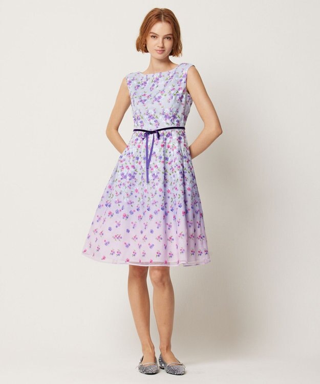 TOCCA 【消臭・洗える】FLOWER OF MUSE ドレス パープル系