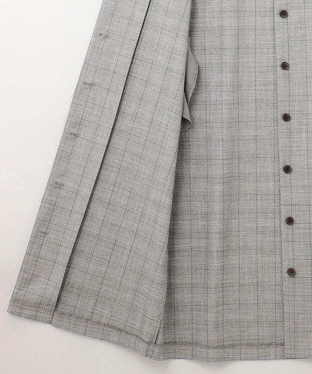 ANY 【2WAY・洗える】Vネック ジレワンピース グレンチェック