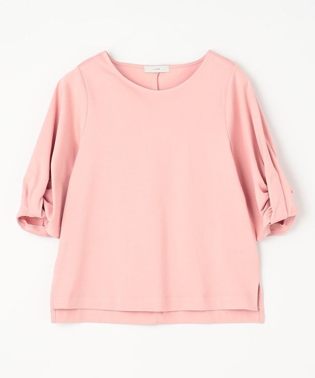 ANY シルケットスムース タックスリーブプルオーバー ピンク