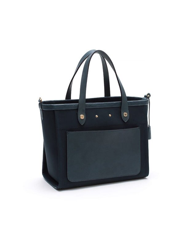 A.D.M.J. 【ファブリック】オフィサー/トート32cm(Dカン＋) NAVY