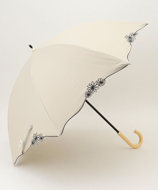 ANY SIS 【WEB限定】遮光ドームリムフラワー パラソル ベージュ