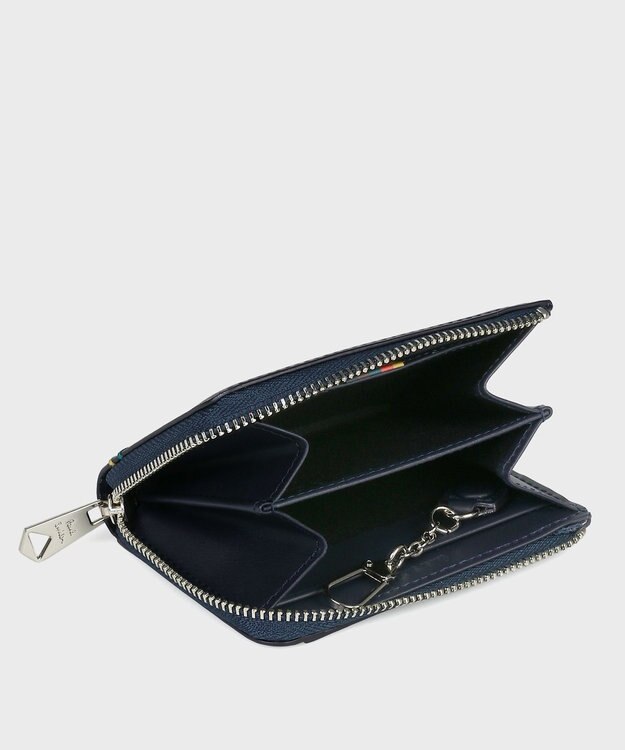 Paul Smith ハイライトステッチ コイン＆パスケース ネイビー