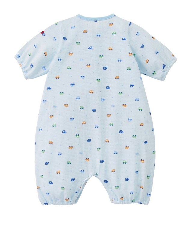 MIKI HOUSE HOT BISCUITS 【50-60cm】 総柄 プレオール ブルー