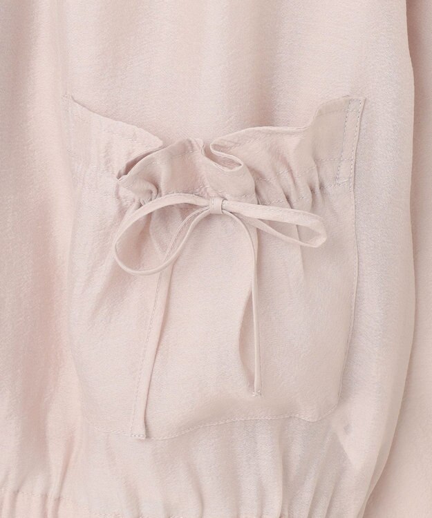 Feroux リボンポケット シアー ブルゾン ピンク系