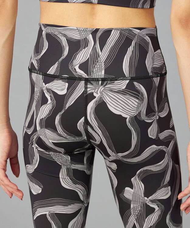 Chacott Chacott BALANCE リボンプリントレギンス ブラックプリント