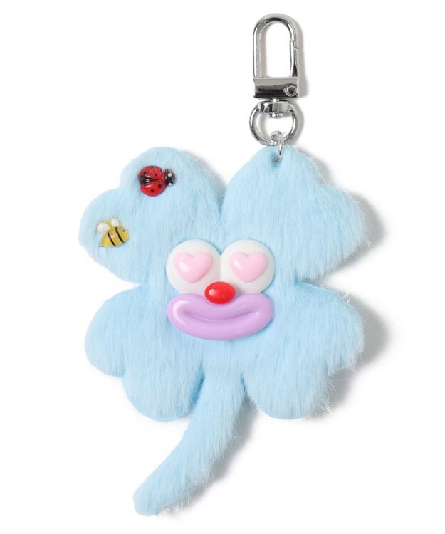 WEGO ハッピークローバーモンスターぬいぐるみキーホルダー サックス