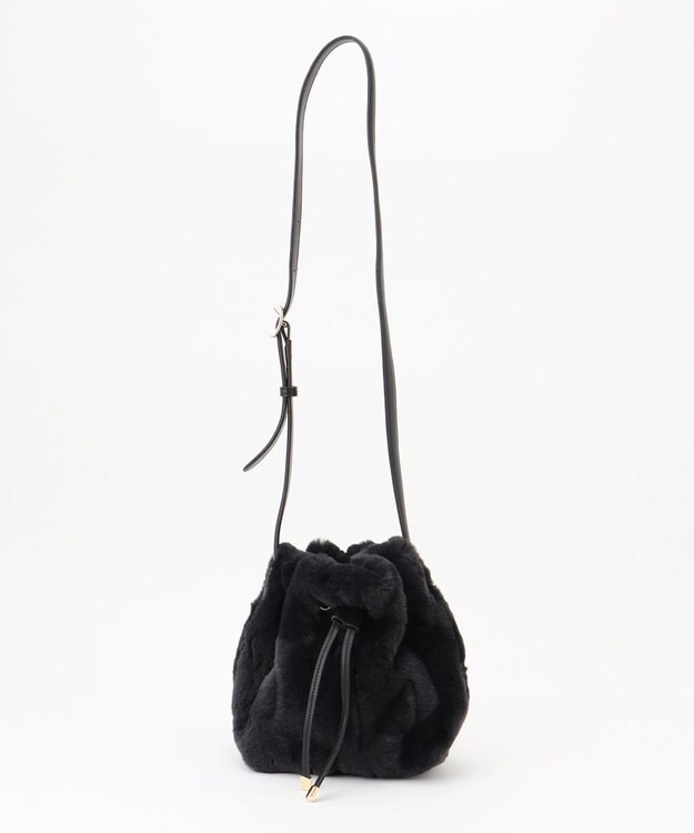 23区 【CLASSY.1月号掲載】フェイクファー ショルダーバッグ グレー系