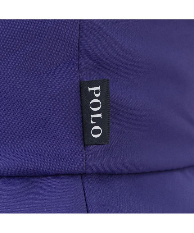 MOONBAT 【遮熱・遮光】POLO RALPH LAUREN（ポロ ラルフ ローレン）ポロポニー刺繍 リップストップ パラソルハット 帽子 あごひも付き パープル