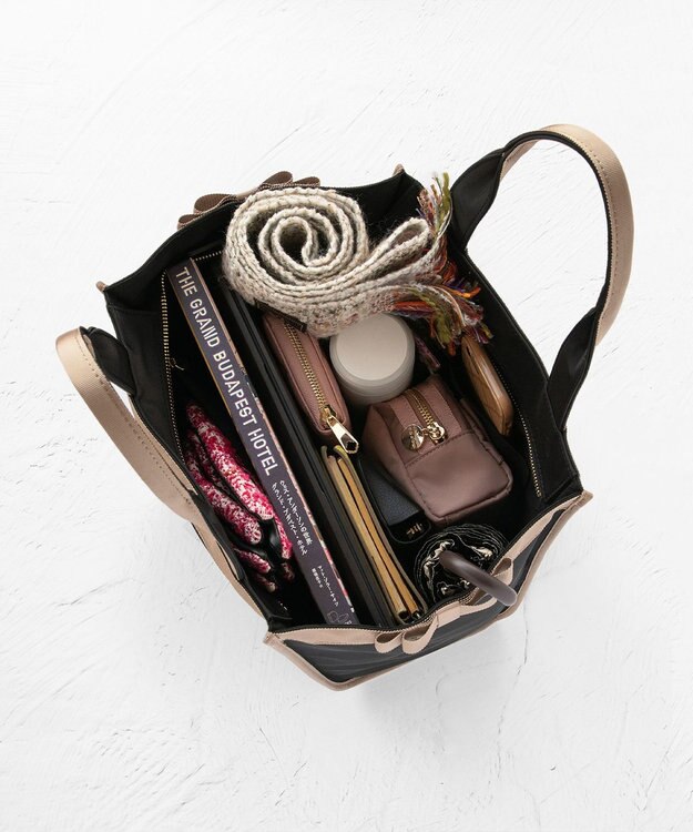 TOCCA 【A4サイズ対応・撥水】SIDE RIBBON BUCKET TOTE トートバッグ ベージュ系5