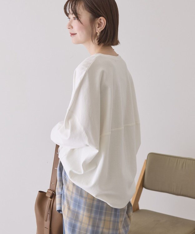 AMERICAN HOLIC 【先行予約】【UVカット】コクーンポンチプルオーバー Off White