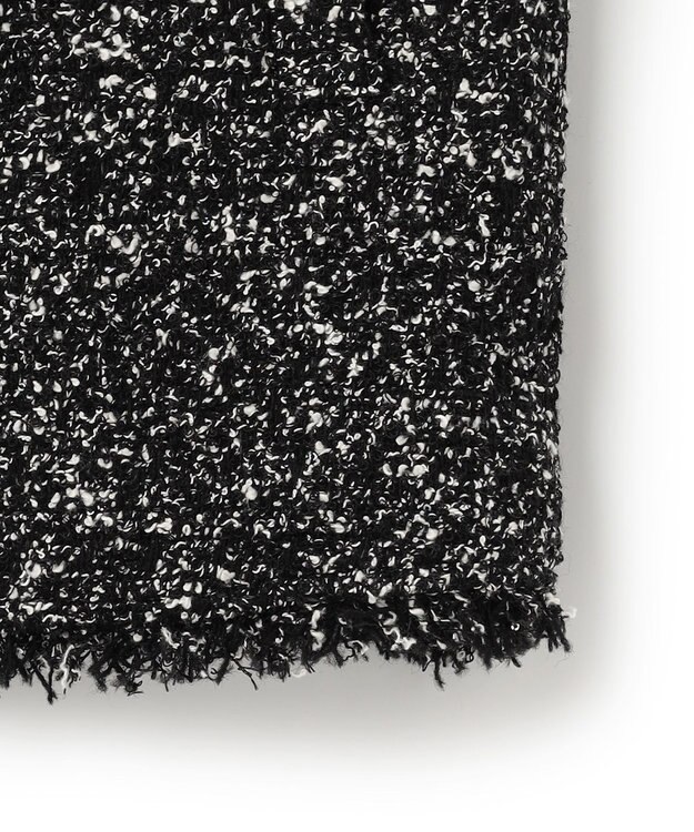 23区 L 【GOLD LABEL】CAMPOREバイカラーツイード ジレ モノトーン系