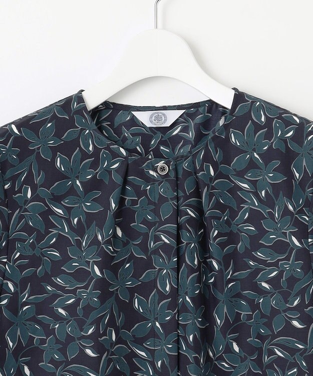 J.PRESS LADIES 【洗える】ボタニカルプリント ワンピース ネイビー系5