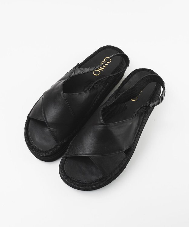 gaimo 【GAIMO/ガイモ】クロスベルトサンダル/ISA-RS ブラック