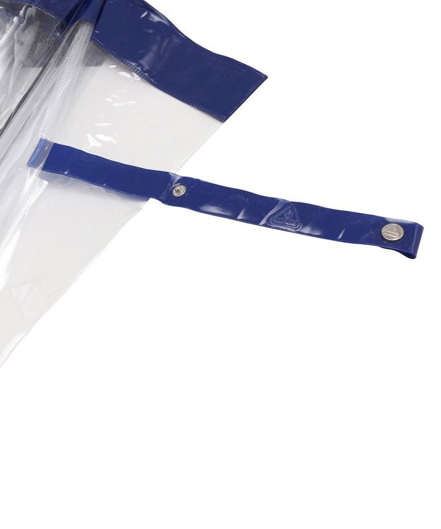 MOONBAT 【雑誌掲載／non・no】フルトン (FULTON) Birdcage ワンポイントロゴ 長傘 透明傘 ネイビーブルー