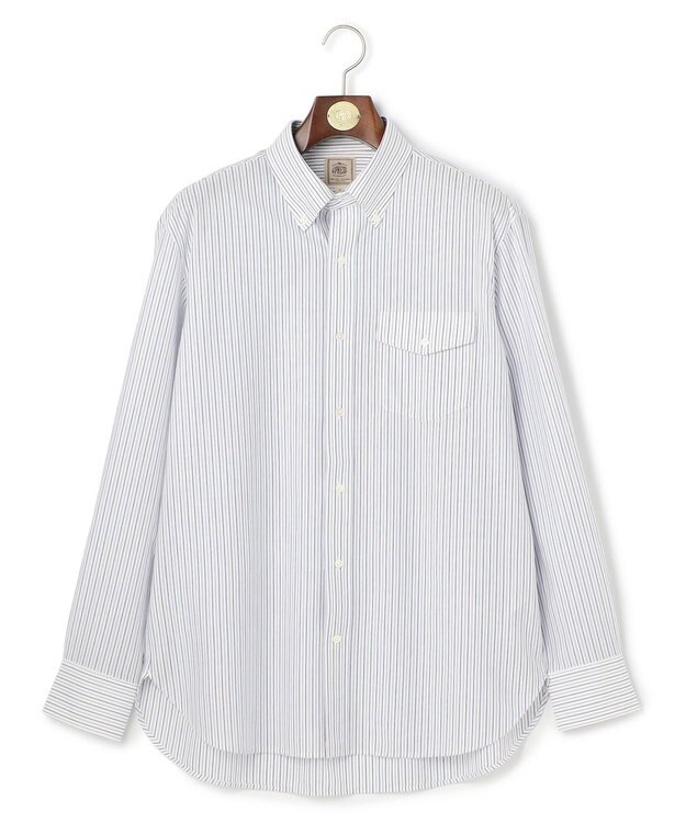 J.PRESS MEN 【KANEMASA JERSEY】ストライプボタンダウン シャツ ホワイト系1