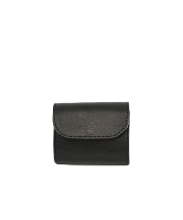 UNBILLION perche 姫路レザーかぶせミニウォレット ブラック