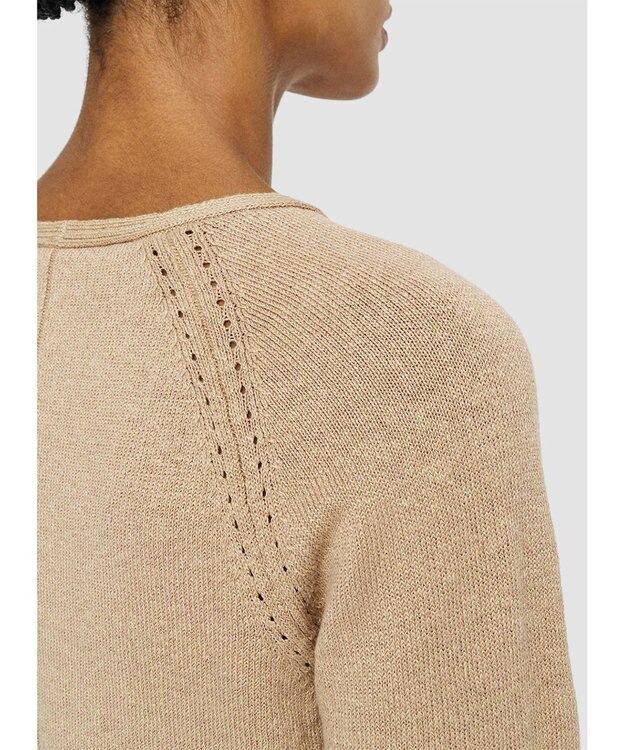 JOSEPH 【洗える】リネンブレンド  カーディガン Sesame