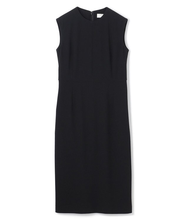 BEIGE， 【L-size】CINDY / クルーネックドレス Black × Black