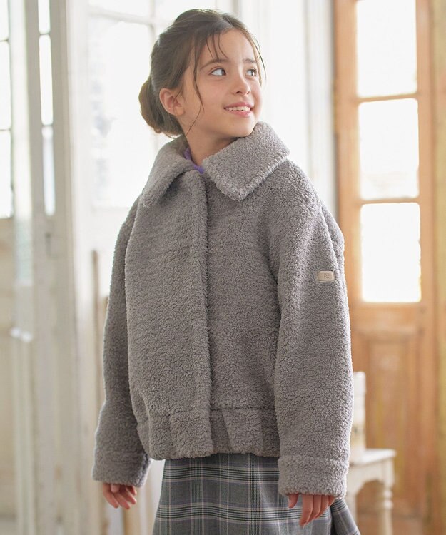 組曲 KIDS 【110-140㎝】ハグミー ブルゾン ライトグレー系