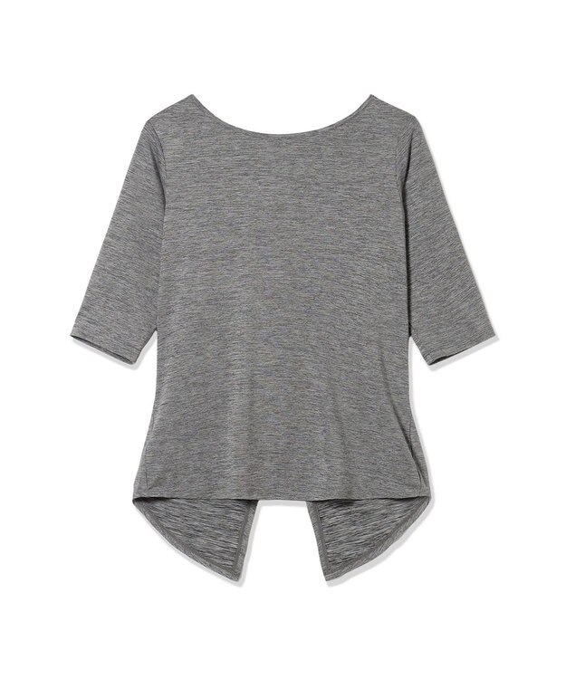 Chacott Chacott BALANCE ドライストレッチデザインTシャツ グレー杢