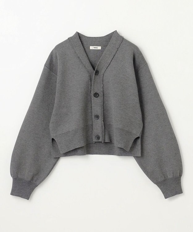 NAVE 【ReNAVE・洗える】スムースニット カーディガン グレー系