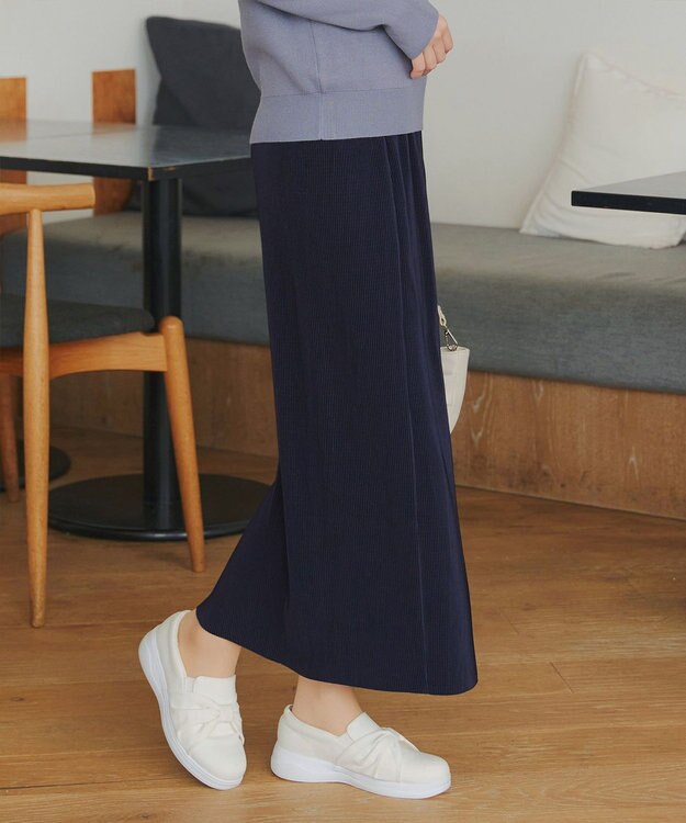 Tiaclasse L 【おのののかさん着用】クリスタルプリーツスカート ネイビー