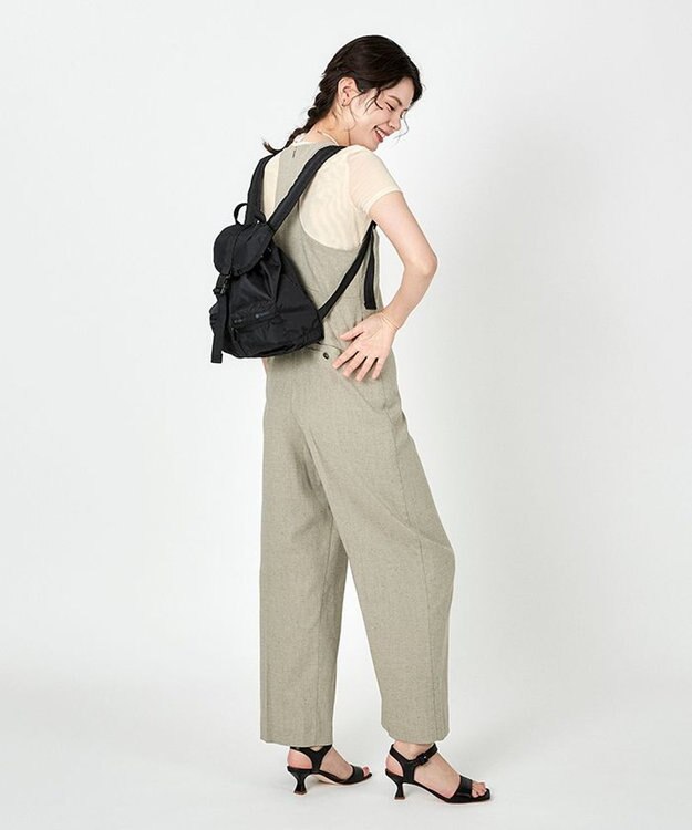 LeSportsac SMALL VOYAGER/リサイクルドブラックJP リサイクルドブラックJP