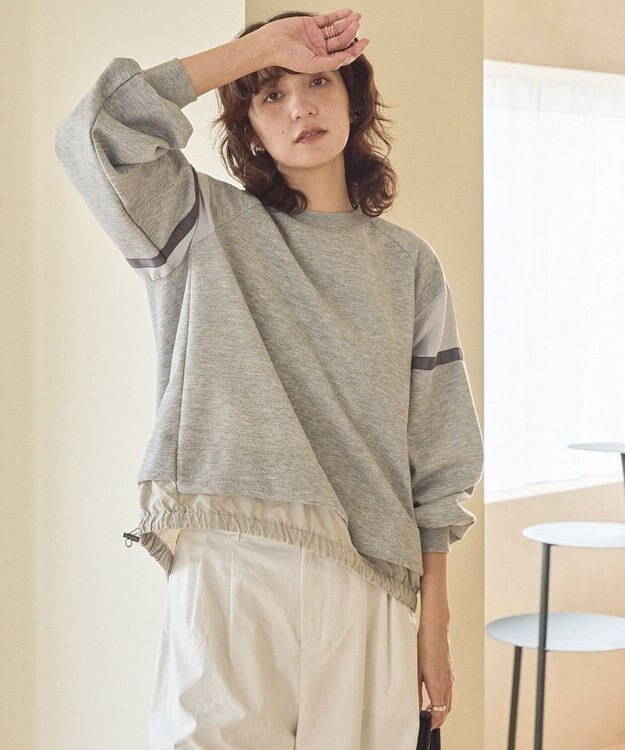 AMERICAN HOLIC ドロストライン切替ポンチプルオーバー Light Gray Mixture