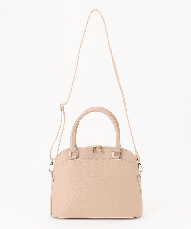 自由区 【MILOS】レザーポケット バッグ グレージュ