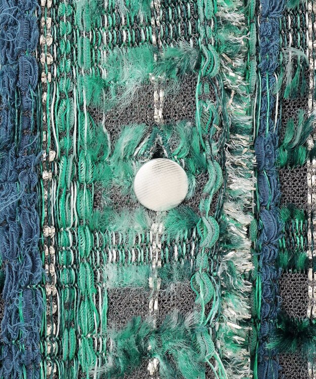 自由区 【カトリエムブーケ】Melange de couleurs カラーミックスカーディガン ブルーグレー系