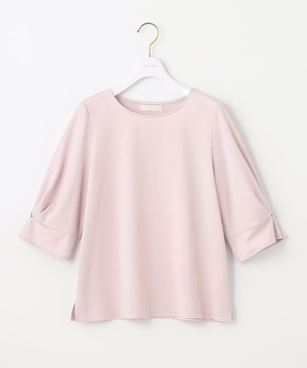 ANY SIS S 【接触冷感・UVカット】サカリバクルーネック プルオーバー ピンク