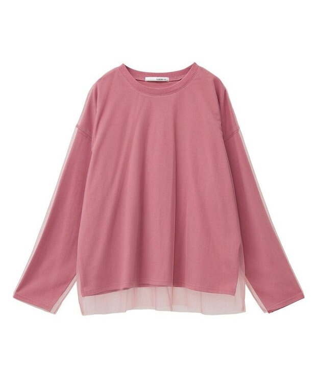 Green Parks ・ＥＬＥＮＣＡＲＥ　ＤＵＥ　チュールレイヤードロンＴＥＥ Pink