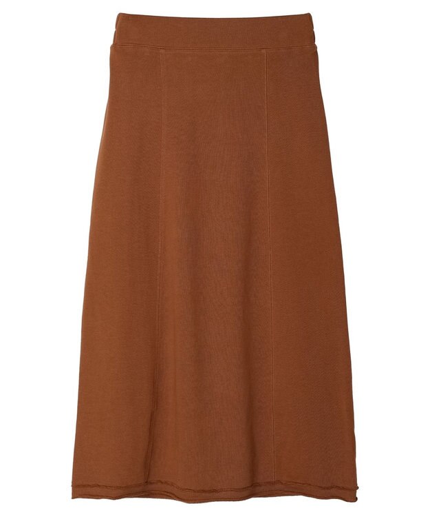 CRAFT STANDARD BOUTIQUE カットオフＡライン裏毛スカート Brown