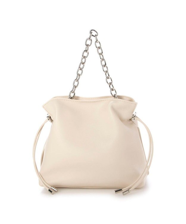 UNBILLION カシュカシュ cachecache / スクエア巾着2wayショルダー アイボリー