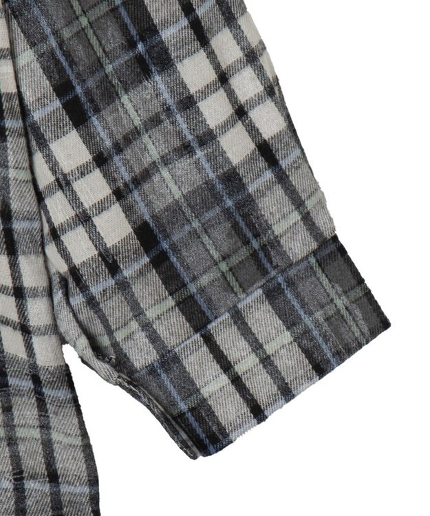 WEGO オーバーサイズチェックネルシャツ ネイビー